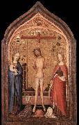 MASTER of Saint Veronica The Man of Sorrow with the Virgin and St Catherine Sweden oil painting artist